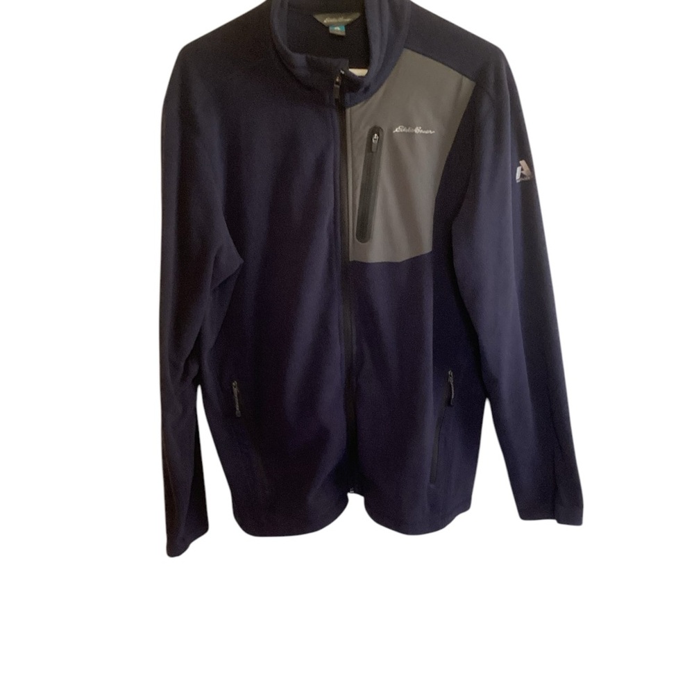 Eddie Bauer Fleece Jacket in Navy Size Large EUC